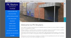 Desktop Screenshot of pkshutters.com