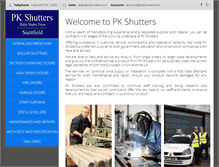 Tablet Screenshot of pkshutters.com